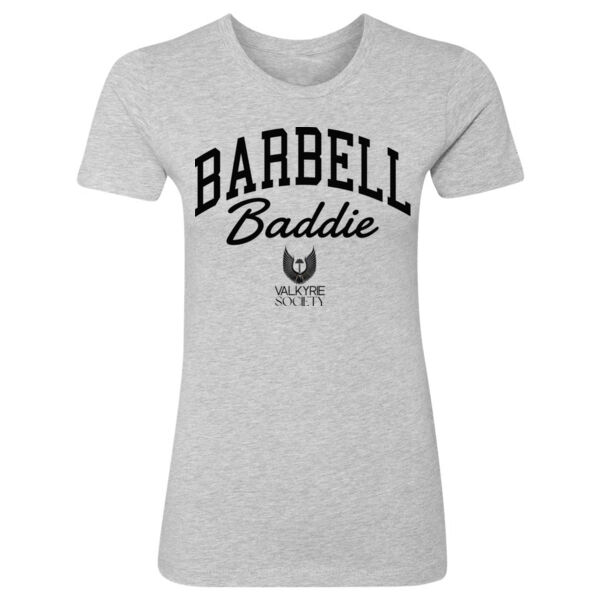 BARBELL BADDIE - WOMEN'S FITTED T-SHIRT - $RTNJ54$ Thumbnail