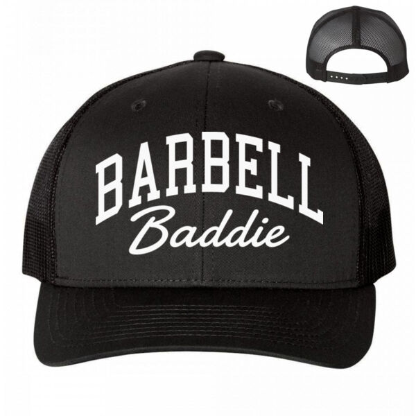 BARBELL BADDIE - TRUCKER HAT - $TF8WJR$ Thumbnail