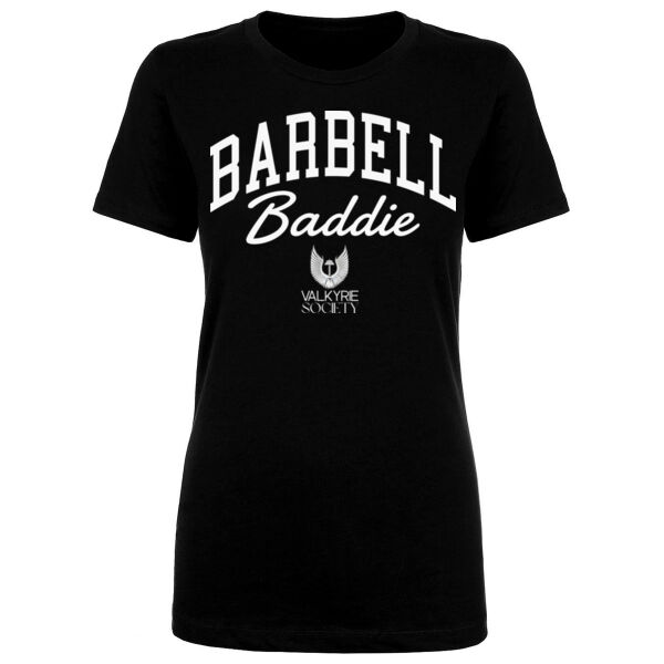 BARBELL BADDIE - WOMEN'S FITTED T-SHIRT - $RTNJ54$ Thumbnail